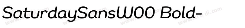SaturdaySansW00 Bold字体转换